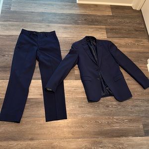 Egara Mens Suit Navy Blue